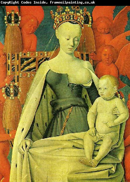 Jean Fouquet virgin and child ,also know as agnes sored